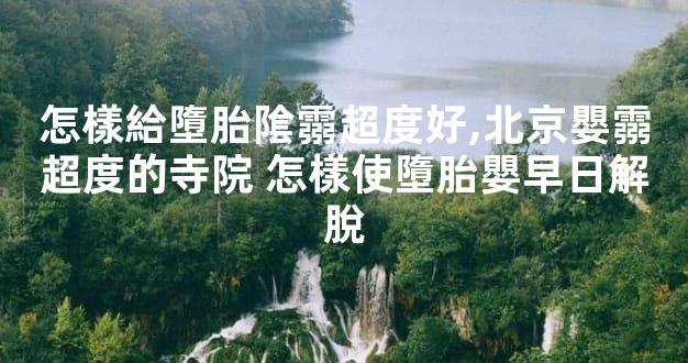 怎樣給墮胎隂霛超度好,北京嬰霛超度的寺院 怎樣使墮胎嬰早日解脫